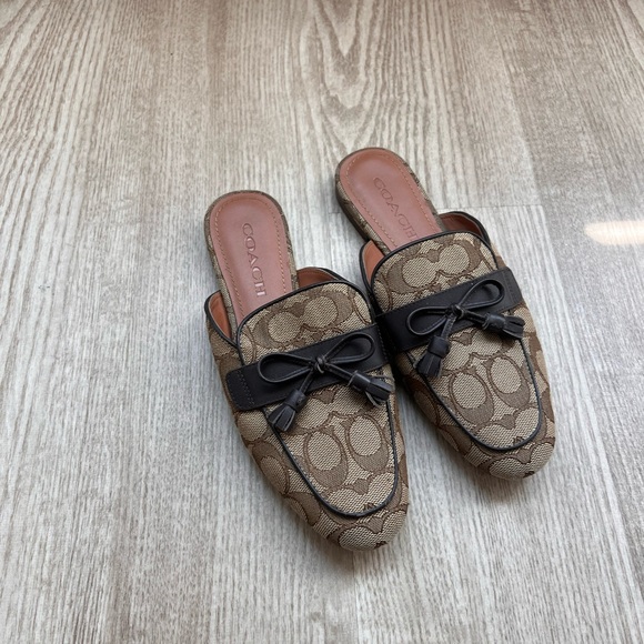 Coach Monogram NWOT mule slides - Picture 2 of 3